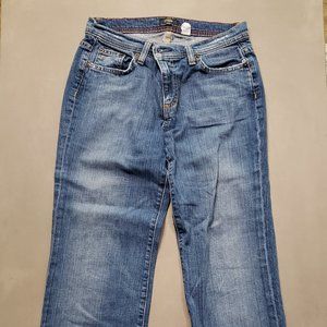 Vintage J Crew Denim Stretch Bootcut Straight Leg Distressed Jeans Size 4